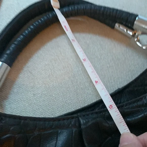 Michael Michael Kors Black Croc-Embossed Bag - Picture 14 of 16